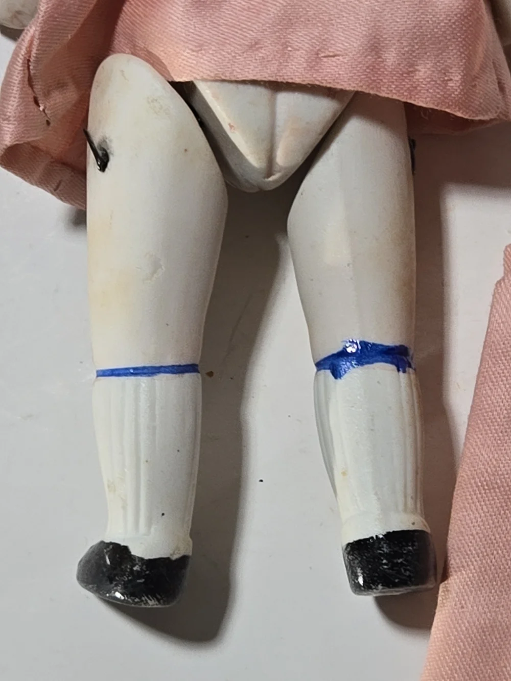 Vintage Porcelain Doll with Pink Outfit - Kids Toy Japanese